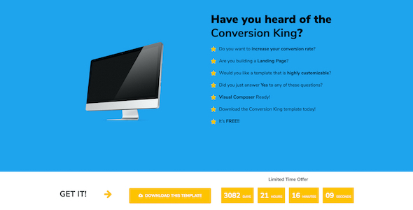Conversion King Landing Page