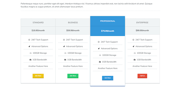 Pricing Page